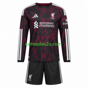 Camisolas de futebol Liverpool Criança Equipamento 3ª 2026/27 Manga Comprida
